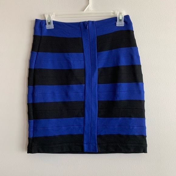 Royal Blue and Black Express Bandage skirt - Picture 4 of 5